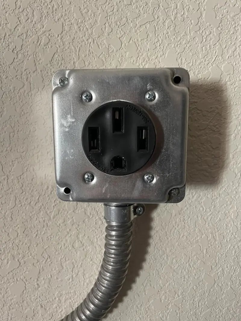 NEMA 14-50 outlet installed for Electrical Panel Upgrade in Beatrice